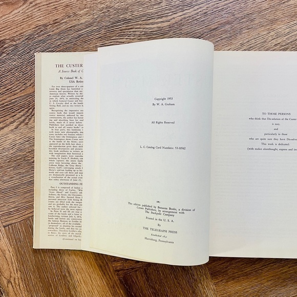 Hardcover Book The Custer Myth Custeriana Colonel W. A. Graham - Picture 7 of 11